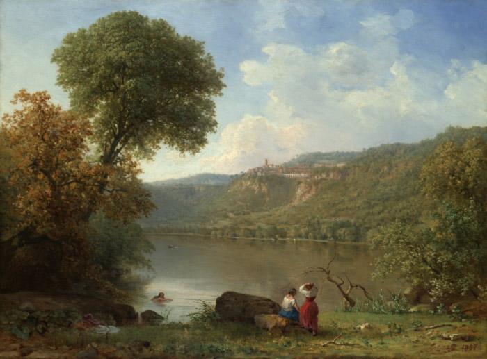 George Inness Lake Nemi oil painting image